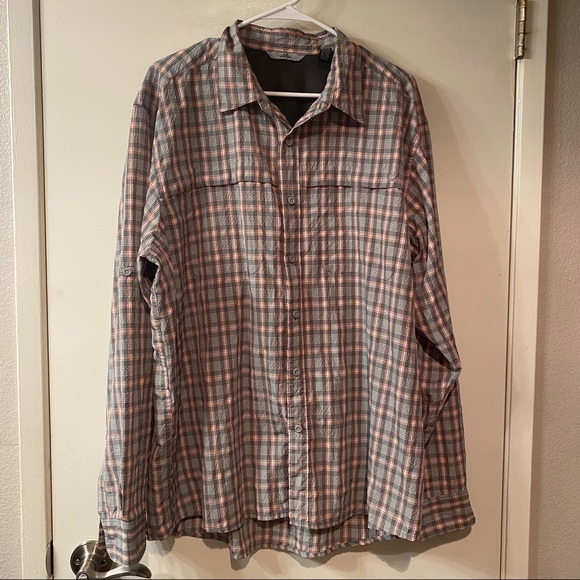 Wrangler Other - Plaid Button Down Wrangler Shirt Velcro Pockets